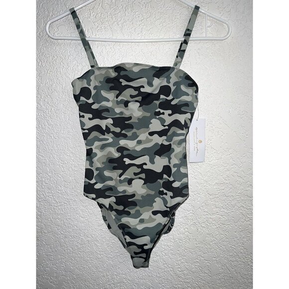 Spiritual Gangster NWTS Camo Selena Bodysuit Or Swimsuit (B) - Picture 7 of 12